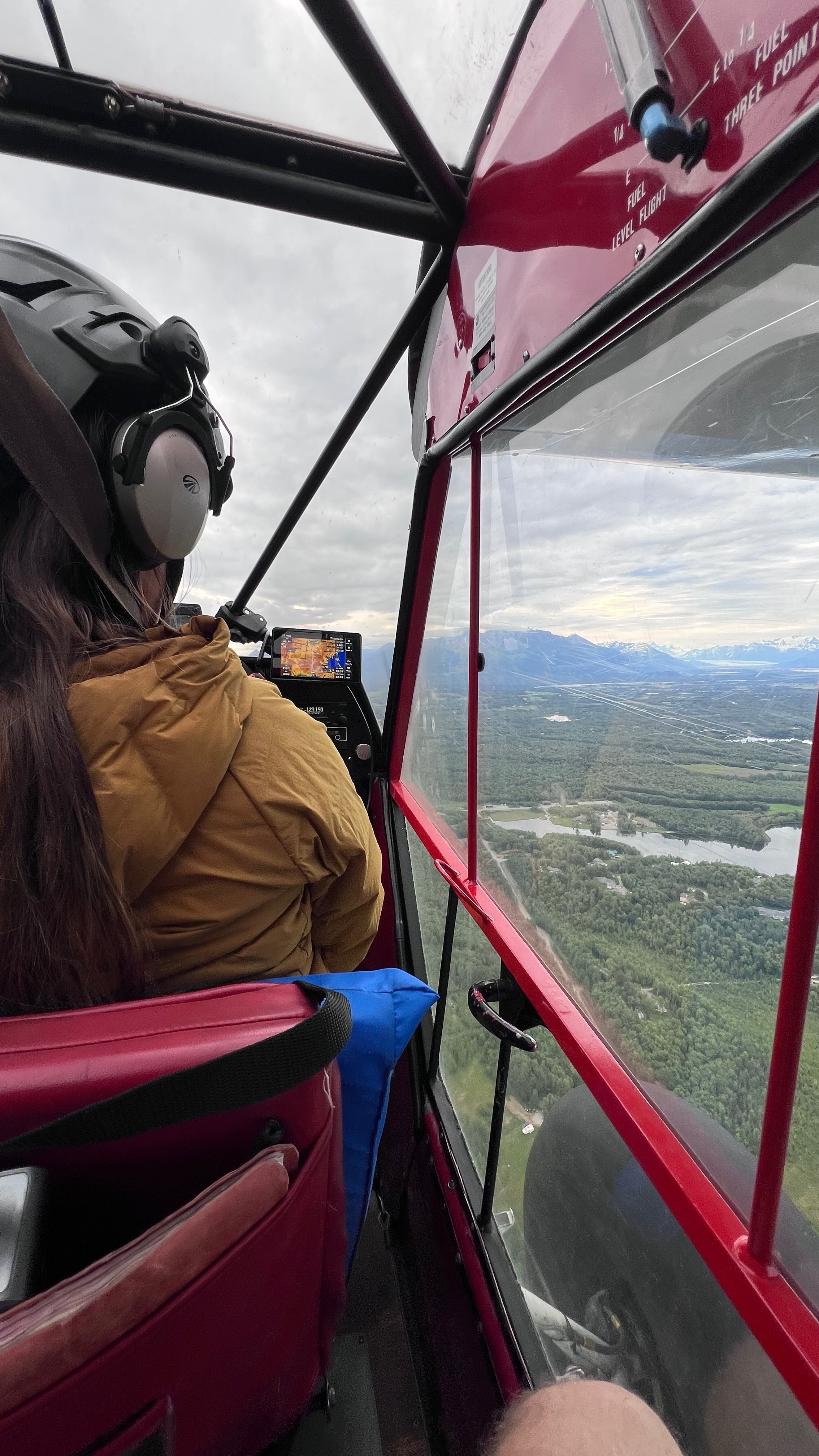 Departing Wolf Lake, looking east toward the mountains
