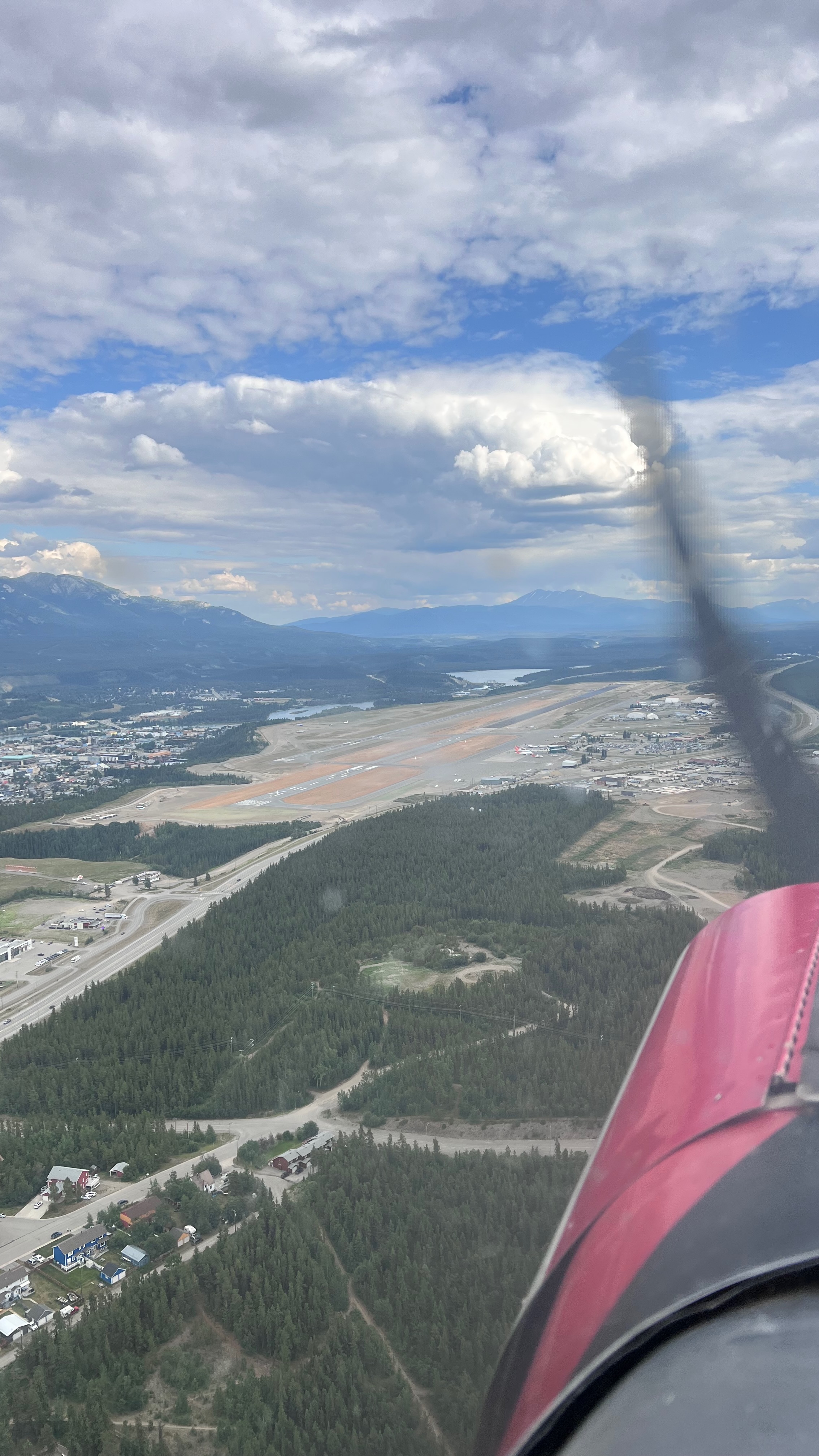 Arriving Whitehorse from the northwest