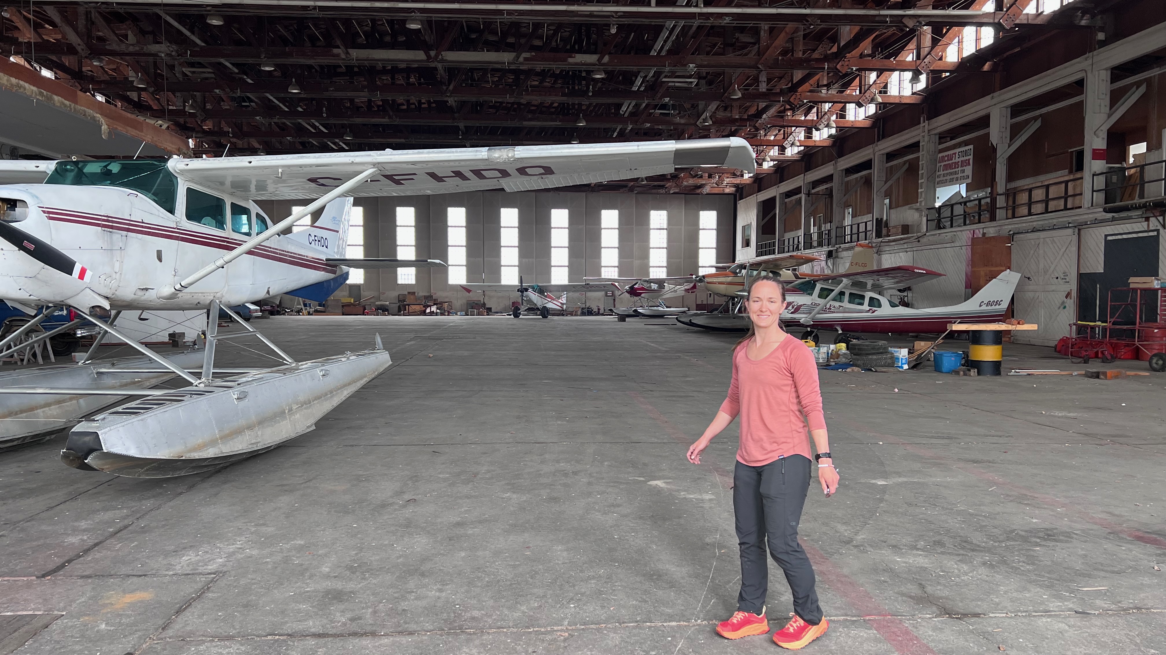 Raiding the hangar for a hose and clamps