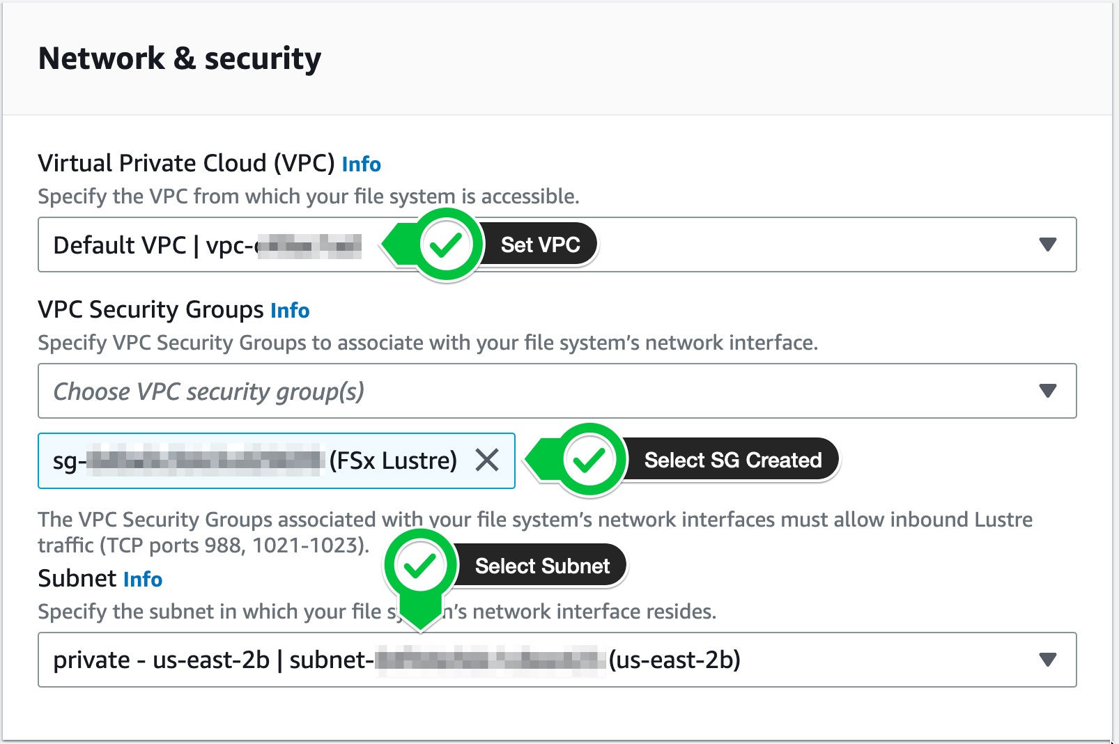 Subnet/SG Setup